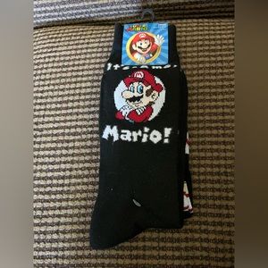 2pk Super Mario Crew Socks